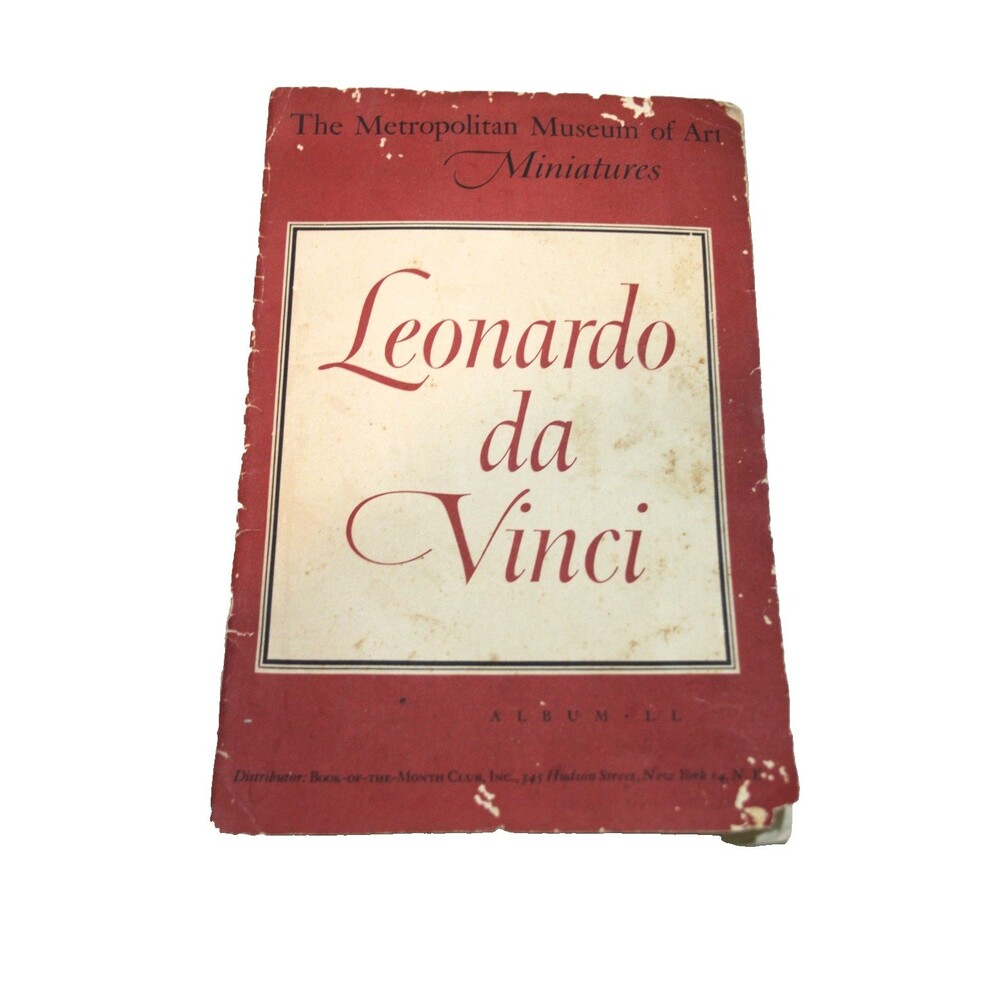 Metropolitan Museum of Art 1951 Miniatures Album Leonardo Da Vinci Vintage Art